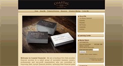 Desktop Screenshot of coastalfinancial.com