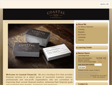 Tablet Screenshot of coastalfinancial.com